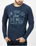 Fred Mello Man T-shirt Blue