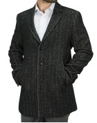 Vittorio Artist Man Coat  Black