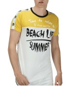 Martini Man T-shirt Yellow / White