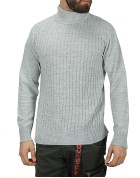 Martini Ανδρική Πλεκτη Μπλουζα  Γκρι