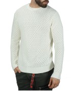 Martini Ανδρική Πλεκτη Μπλουζα  Άσπρο