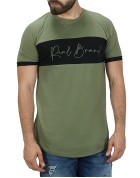 Real Brand Ανδρική Μπλουζα  Χακί